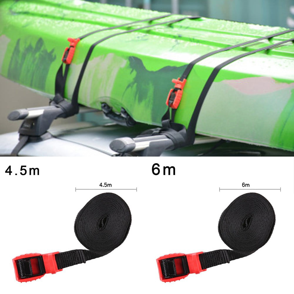 Details about   4.5m/6m Kayak Straps Black Kayaking Parts Accessories Board Tie Roof Down 