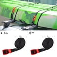 thumbnail image 5 of 1x Tie Down Roof Rack Straps Pair Silicone Buckle 4.5m/6m Heavy Duty Kayak, 5 of 9