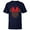 Navy, variant on Minnie Mouse Icon Red and Green Holiday - Short Sleeve T-Shirt for Kids - Customized-White