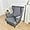 Dark Gray, variant on XUELC 2 Pieces Wingback Armchair Slipcover Stretch Chair Slip Covers Washable Armchair Protector Cover for Living Room and Bedroom Beige
