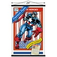 thumbnail image 3 of Marvel Trading Cards - Captain America Wall Poster with Magnetic Frame, 22.375" x 34", 3 of 6