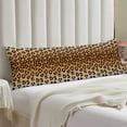 thumbnail image 2 of Leopard Body Pillow Cover Leopard Print Long Pillow Case with Zipper Decorative Bedding Pillowcase Farmhouse Cheetah Pillow Covers Soft Animal Skin Cushion Pillow Case for Bedroom,Couch,20"x54",Brown, 2 of 5