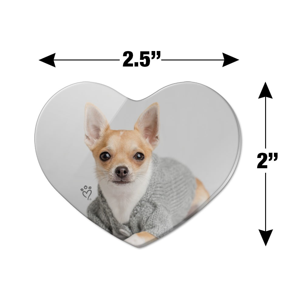 Chihuahua Smooth Coat Dog Fridge Magnet Gift in Black With Gift Bag 