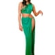 thumbnail image 4 of VISgogo Vestido Largo para Mujer, Hombro Oblicuo Hueco hacia Fuera Color Sólido Vestido de Una Pieza con División Alta VISgogo moda, 4 of 9