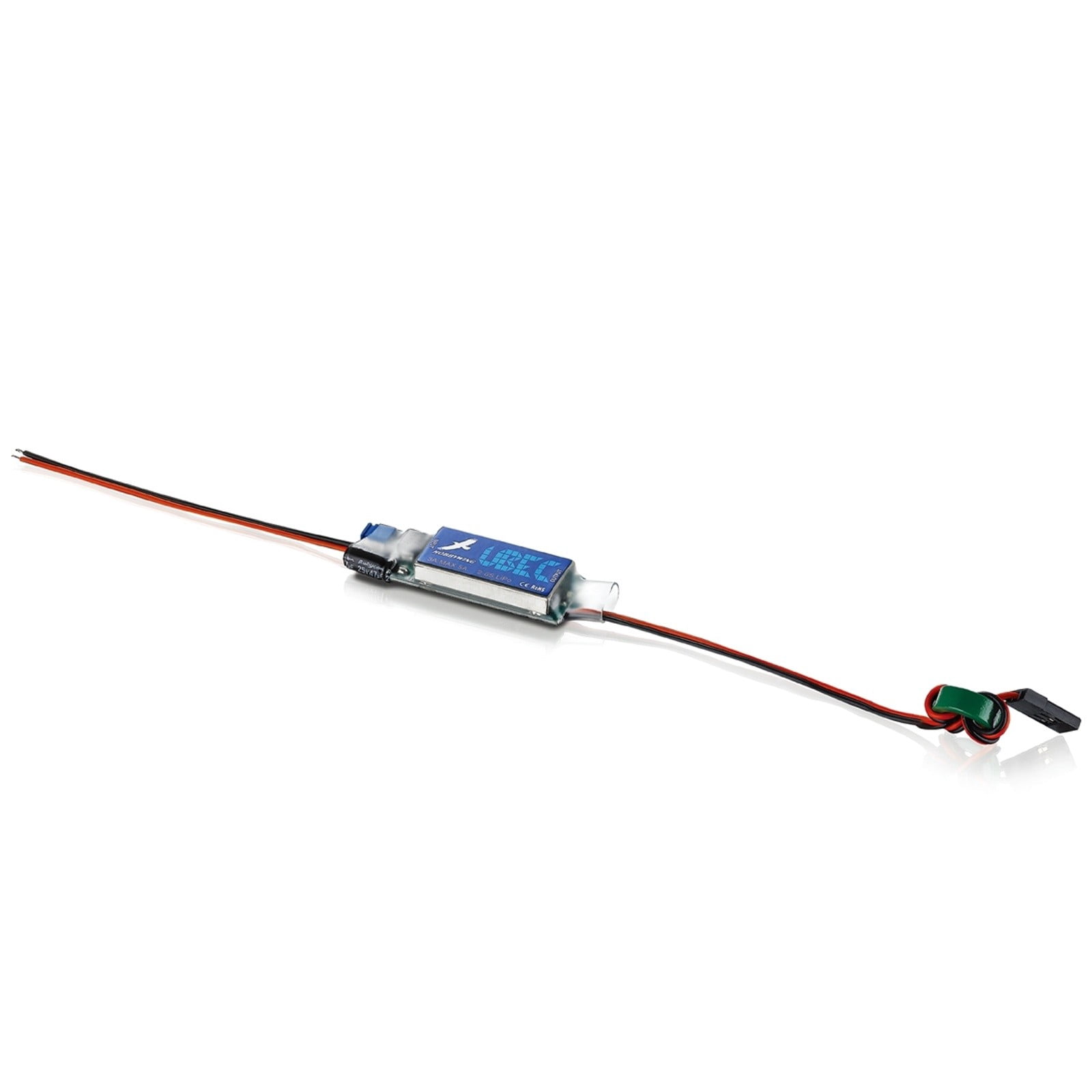 Hobbywing UBEC 3A 5A Peak DC-DC Step-Down Regulator – 2–6S LiPo / 5–18S NiMH, Switchable 5V/6V Output, Lightweight External BEC for RC Airplanes, Helicopters, Drones & FPV Systems