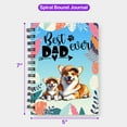 thumbnail image 5 of Best Corgi Dad Ever Happy Father's Day Spiral Bound Journal Welsh Corgi Dog Lover Gifts Idea 5x7in Spiral Notebook - 02006, 5 of 5