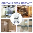 thumbnail image 4 of KONTONTY 2Set Smooth Shower Door Wheels Aluminum Alloy Silver Replacement Sliding Bathroom Installation, 4 of 8
