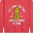 thumbnail image 2 of Grinch Its Fine I'm Fine Everything Is Fine - Women's Lightweight French Terry Pullover, 2 of 4
