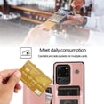 thumbnail image 4 of Design for Samsung Galaxy S20 Ultra 5G Wallet Case,PU Leather Phone Case with Screen Protector Card Holder,Stand Kickstand Shockproof Flip Protective Cover for Women 6.9 inch Rose Gold, 4 of 11