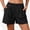 Black, variant on BUIGTTKLOP Shorts for Women Elastic Waisted Pull on Casual Shorts Straight Wide Leg Loose Fitted Summer Shorts