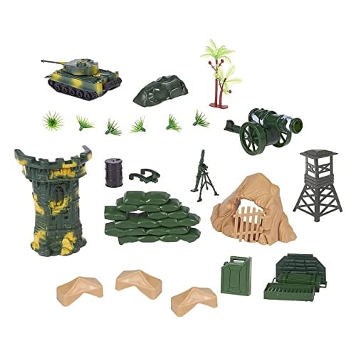 100 piezas de juguete ejército hombres para niños en 2 colores, soldados de guerra juguete Juvale Juvale