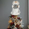 thumbnail image 4 of 13 Inch Elegant Angel Tree Topper with Soft Pinions, Lifelike Doll Ornament for Christmas Tree Top Decoration, Multi-Function Holiday Decor，E, 4 of 7