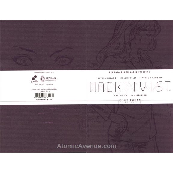 Hacktivist #3 VF ; Archaia Comic Book