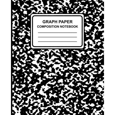 - Graph Paper Composition Notebook: Marble (Black), 7.5