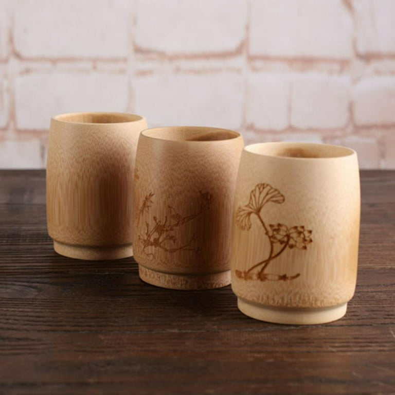 Natural Bamboo Wood Drinking Cup, Eco-Friendly Bamboo Coffee Cup - AhaBamboo