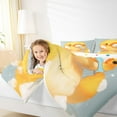 thumbnail image 4 of Manfei Bathing Yellow Duck 3 Pieces Queen Comforter Set for Preppy Children Kids,Cartoon Animal Ultra Soft Bedding Sets,Yellow White Bedding Comforter Set,Super Cozy Room Decor,Reversible, 4 of 8