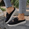 thumbnail image 5 of KIJBLAE Women's Bohemian Sequin Closed Toe Mule Flats, Slip On Trendy Comfortable Casual Flat Shoes Gold 39, 5 of 9