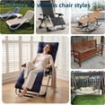 thumbnail image 6 of Fmxomd 62.5 x19 Inch Chaise Lounge Cushions Soft Lounge Chair Cushion Gravity Chair Cushion Sofa Lawn Furniture Cushion Pad with Ties for Outdoor Indoor Patio Home Decor, 6 of 9