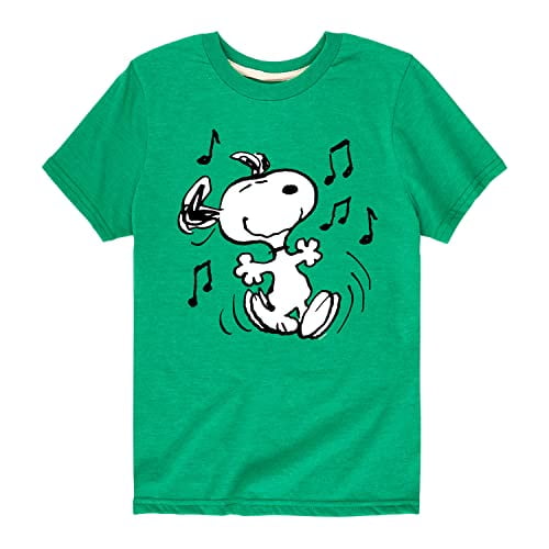 Peanuts - Snoopy - Toddler and Youth Short Sleeve Graphic T-Shirt - Size 2T Kelly Green