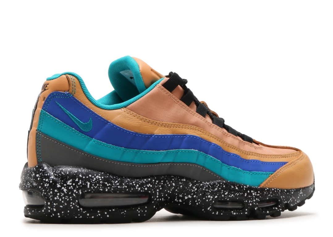 Mens Nike Air Max 95 Premium Praline Turbo Green Cool Grey Mega Blue 5 -  Walmart.com