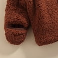 thumbnail image 6 of Okbabeha Toddler Baby Girl Boy Winter Outfit Clothes Fleece Coat Jacket Cardigan Sherpa Thick Warm Sweater Top Shacket Outerwear, 6 of 7