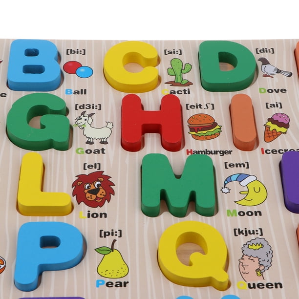 Puzzle 3D en bois pour enfants, lettres, chiffres, Alphabet, apprentissage  précoce, jouet éducatif préscolaire