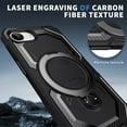 thumbnail image 6 of Designed For iPhone 16e Phone Case,With 360° Spin Magnetic Stand Ring Kickstand,Fit for Mag-Safe,Military Grade Shockproof Heavy Duty Dropproof Tough Rugged Phone Case,Black, 6 of 6