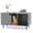Grey, variant on Cat Little Box Enclosure, Litter Box Furniture with Removable Scratcher, Metal Legs, Cat Box Enclosure End Side Table, Litter Box Furniture, 40 x 21 x 22 inches (Grey)