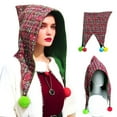 thumbnail image 2 of Weflink Cheerful Gingham Hat Christmas Glitter Witch Leprechaun Hat Holiday Unisex Wear, 2 of 12
