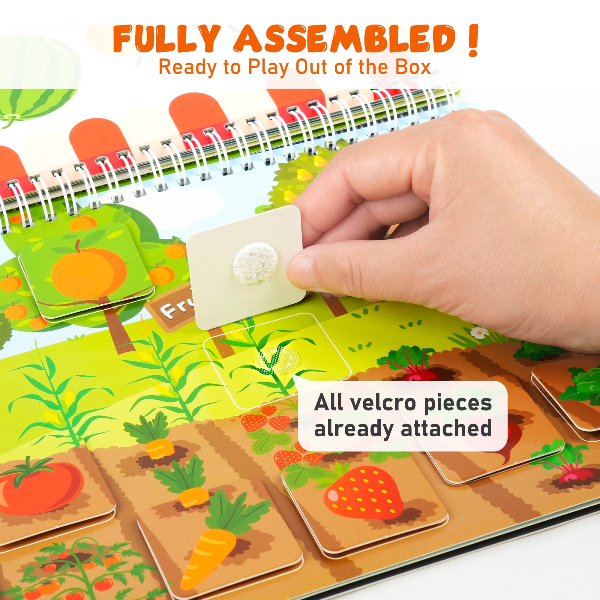 BenBen Montessori Busy Book for Toddlers 3+, Preschool Learning Activities 30 Themes for Boys Girls