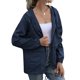 thumbnail image 2 of Impermeables para Mujer, Impermeables, Resistentes Al Viento, Ajustables, con Capucha y Bolsillos. Azul Oscuro S, 2 of 9