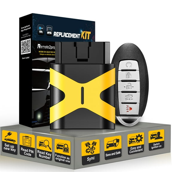 Smart Prox Remote Control 47 Chip Car Key and DIY Programmer Kit Replacement for 2013-2015 Nissan Altima/Maxima with FCC: KR5S180144014