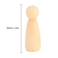 thumbnail image 2 of M Buder Set de 10 Piezas de Muñecas de Madera Natural para Pintar DIY y Manualidades, Figuras Femeninas de 6.5 cm / 2.6 inches, Juguete Creativo y Decorativo para Niños, Desarrollo de Creatividad, 2 of 9