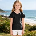 thumbnail image 4 of KyCheLot Kids Boys Girls T-Shirts Solid Color Round Neck Short Sleeve Tops Comfy Breathable Workout T-Shirts, 4 of 7