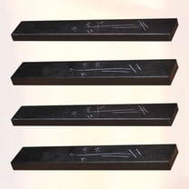 CTIRCHIU 4Pcs Lightweight Black Marble Paperweight Solid Design for Holding Paper in Writing and Drawing