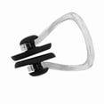 thumbnail image 3 of Tapones para los oídos con clip nasal de silicona suave, resistentes al agua, para natación y buceo (negros), 3 of 14