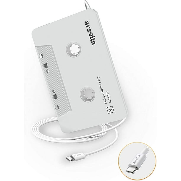 Insten Universal Car Audio 3.5mm Cassette Adapter, Black For Apple