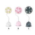 thumbnail image 3 of Cateissary Mini ventilador con clip, 3 velocidades, ajustable, para el hogar, la oficina, el dormitorio, la escuela, el dormitorio, ventiladores Electrodomésticos Rosado, 3 of 6