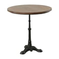 thumbnail image 2 of Contemporary Home Living Round Top Wooden Bistro Table - 30" - Chestnut Brown and Black, 2 of 6