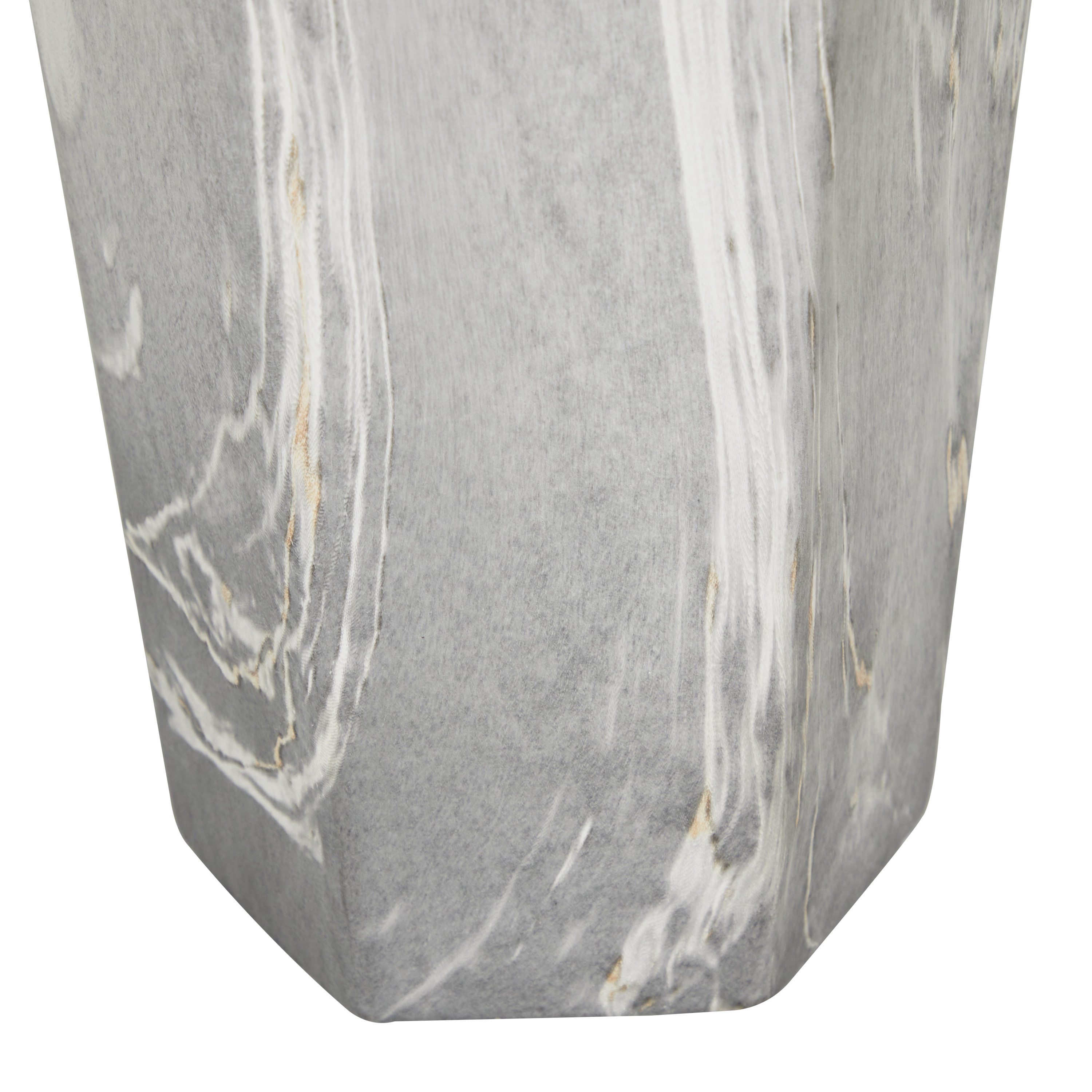 DecMode 14" Faux Marble Black Ceramic Vase - image 5 of 10