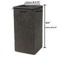 thumbnail image 4 of Luxen Home WHPL1120 24 in. Tall Square MgO Planter, Brown, 4 of 4