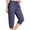 Navy #075, variant on Capris for Women Quick Dry Elastic Waist Straight Leg with 6 Pockets Lightweight Casual Summer Hiking Pants, 2XL