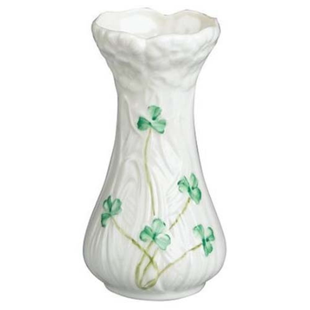 7-Inch Belleek 2675 Kylemore Vase White