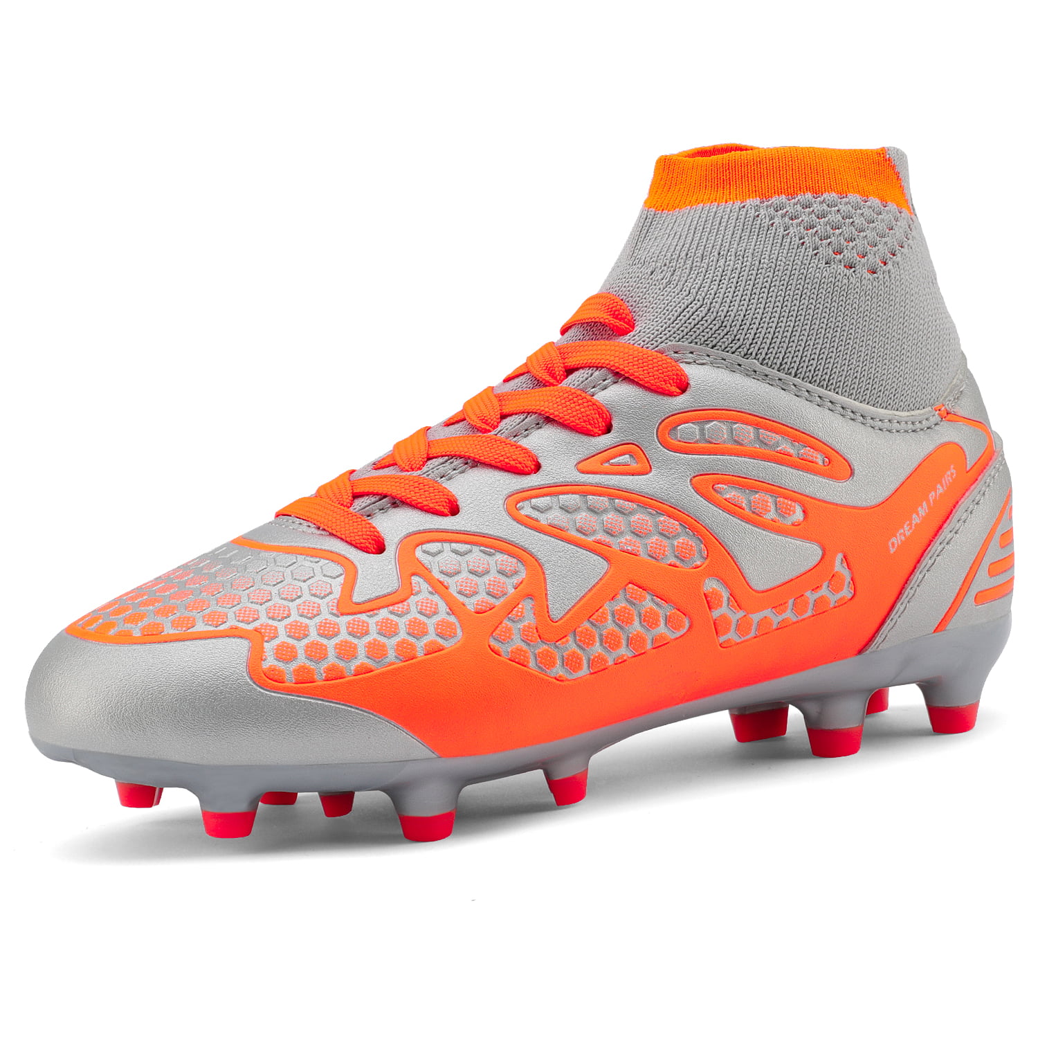 DREAM PAIRS Boys Girls Outdoor Soccer Cleats Football Shoes 