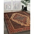 thumbnail image 2 of Ahgly Company Indoor Rectangle Traditional Gold Brown Persian Area Rugs, 4' x 6', 2 of 6