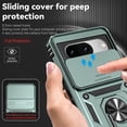 thumbnail image 3 of for Google Pixel 8 Case with Slide Camera Cover HD Screen Protector [Military Grade 16ft. Drop Tested] Magnetic Ring Holder Kickstand Protective Phone Case for Google Pixel 8 2023 (6.2 inch), Black, 3 of 5