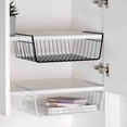 thumbnail image 3 of Trianu Under Shelf Storage Basket, 10.82*9.84*5.11 inch Cabinet Storage Bins, 2 Pack, White, 3 of 8