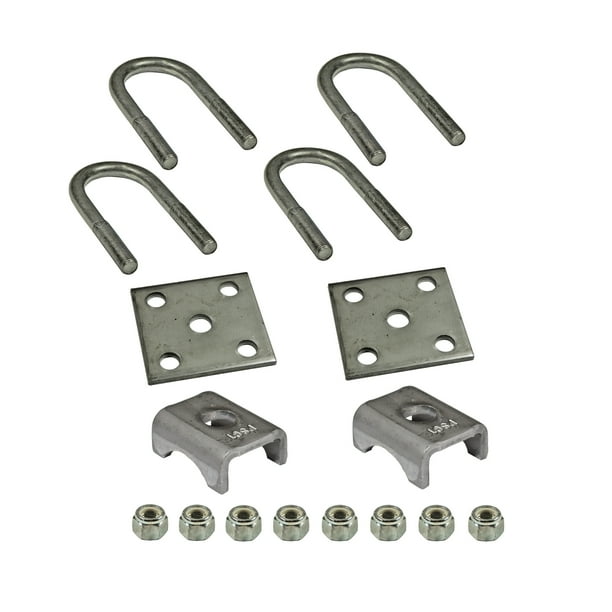 Trailer Axle UBolt Mounting Kit For 2,200 lb Axles with 13/4 Inch