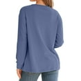 thumbnail image 4 of Fantaslook Crewneck Sweatshirts for Women Casual Long Sleeve Shirts Tunic Tops Pullover with Pocket, 4 of 9