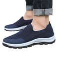 thumbnail image 3 of dmqupv Mens Casual Shoes 10.5 Wide Width Non Slip Men Low Top Walking Shoes Fashion Mens Fashion Shoes Casual Blue 7.5, 3 of 5